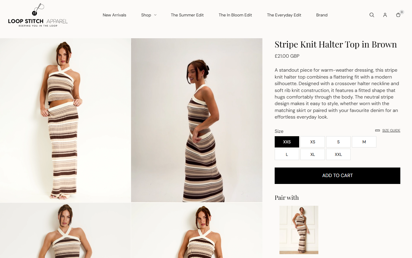Product page